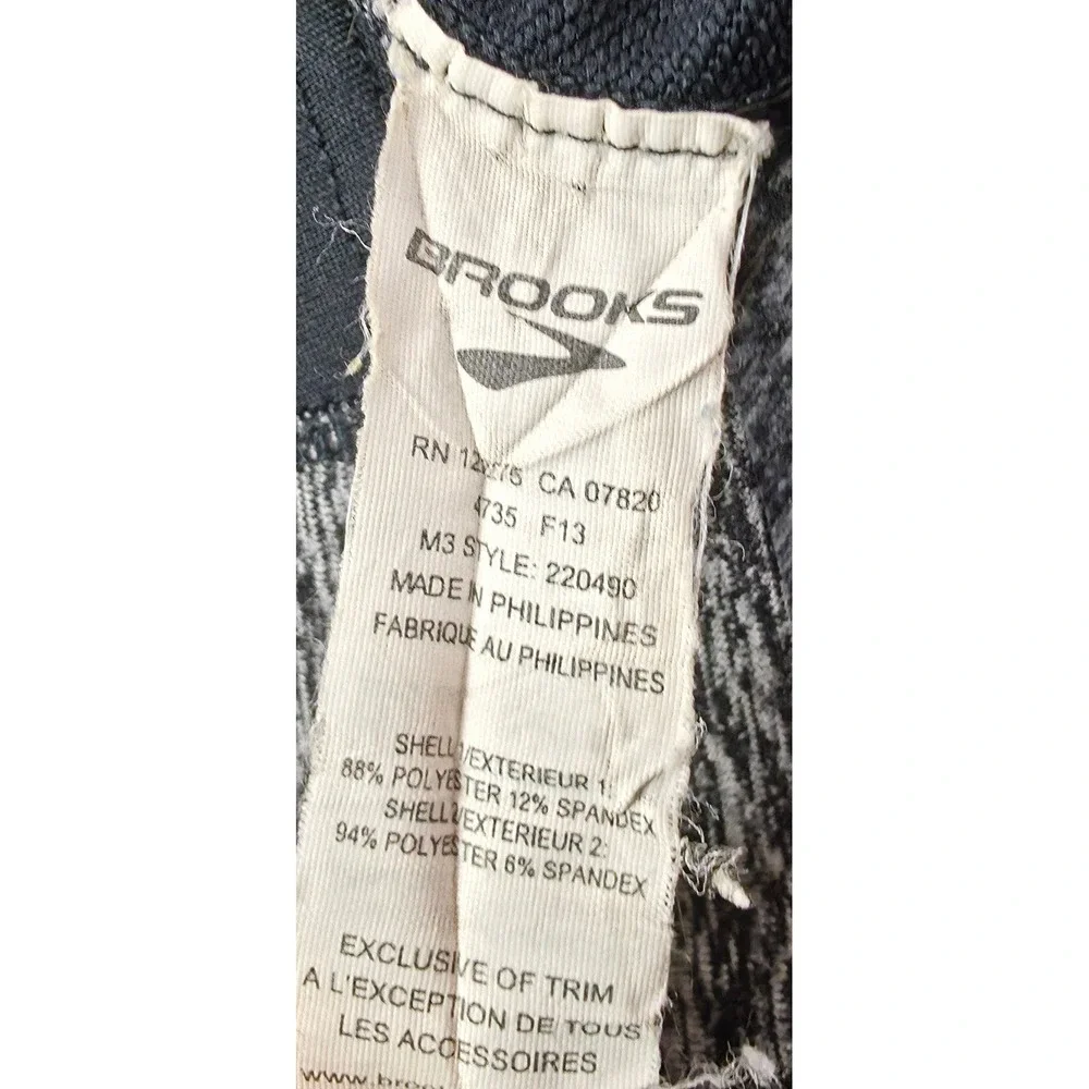Brooks Full Zip Running Jacket Womens Grey Space Dye Thumbhole Reflective EX